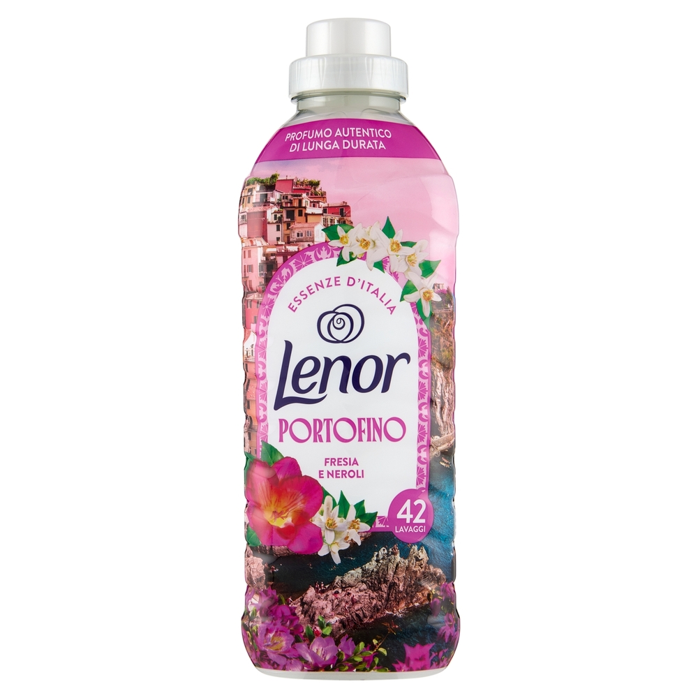 Lenor Essenze D'Italia Portofino Ammorbidente Concentrato Fresia e Neroli, 42 Lavaggi 882 ml